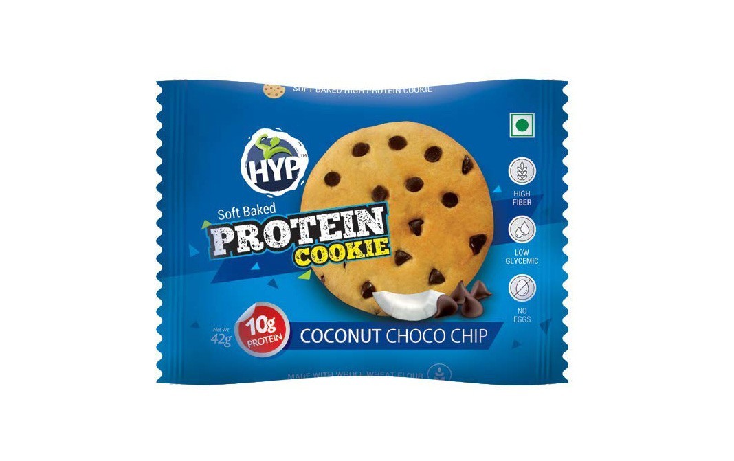 HYP Soft Baked Protein Cookie Coconut Choco Chip   Pack  42 grams